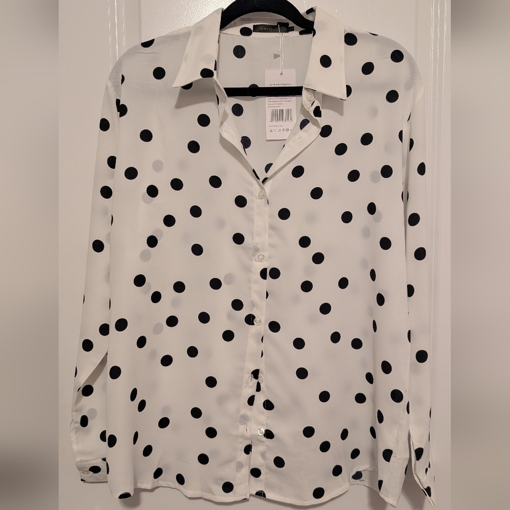 Polka Dot Women's Blouse